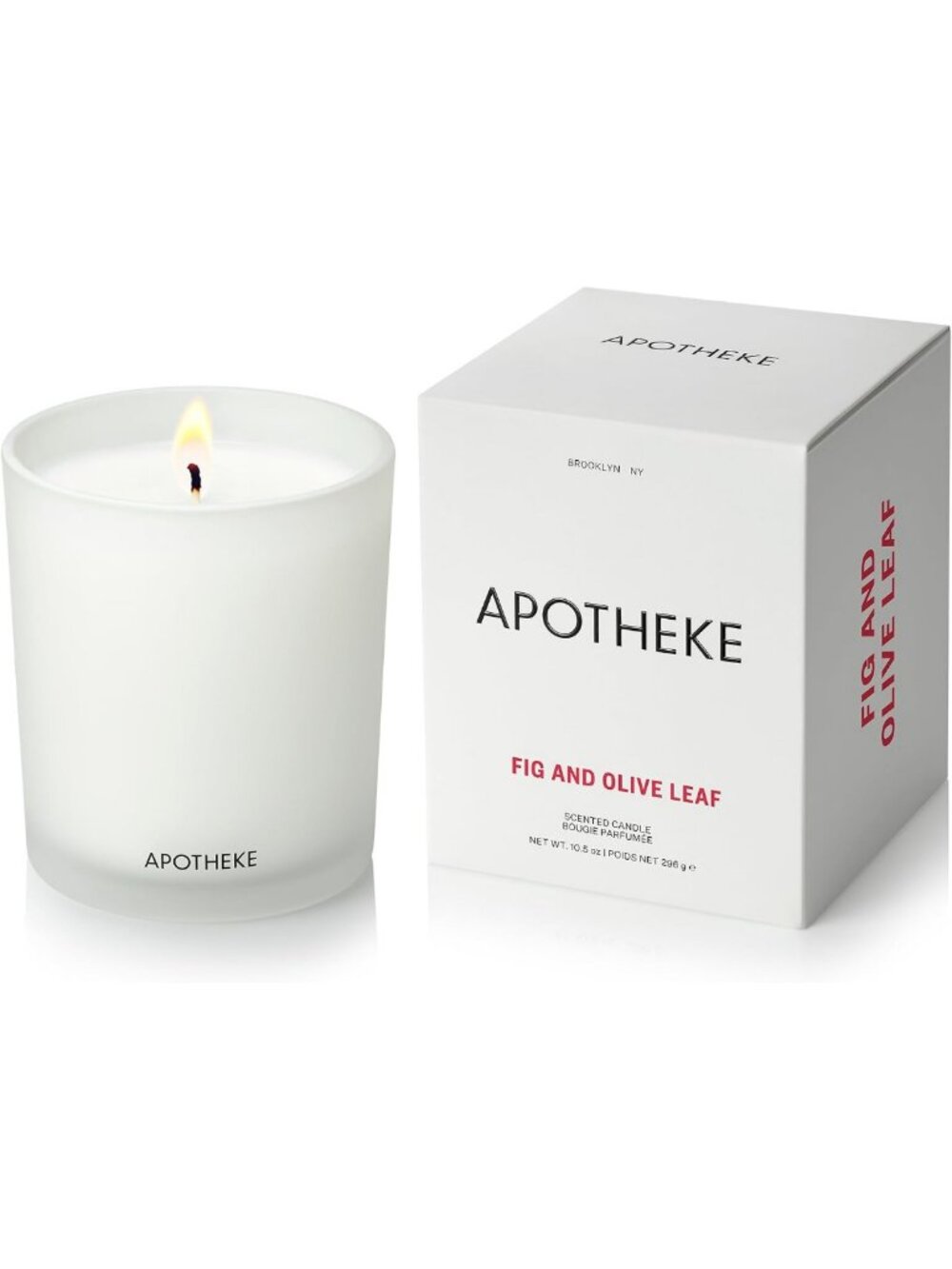 Signature Scented Candle - Fig & Olive Leaf, 10.5 Oz, Perfect for Home Decor